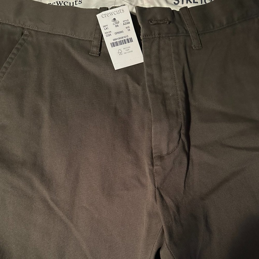 Crewcuts stretch chinos, Boys size 16
